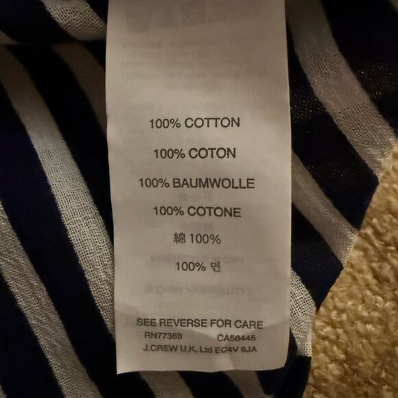 J. Crew black and white striped tank boho sundress with tassel tie cords XS NWOT - Picture 11 of 11